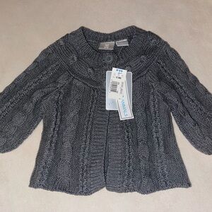 Koala Kids Gray Cable Knit Sweater‎